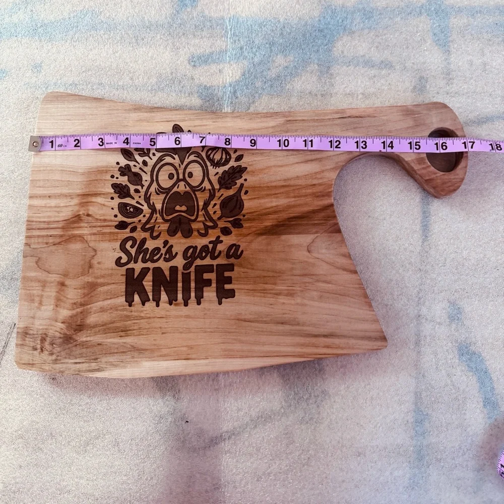 Knife Wooden Cutting Board